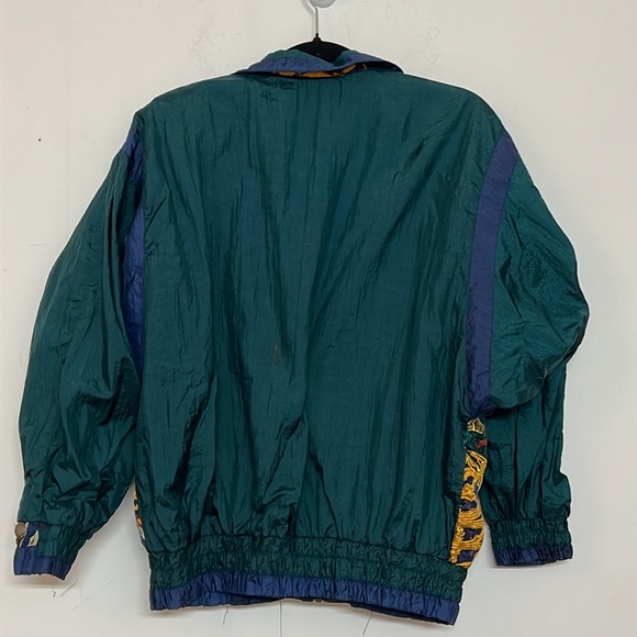 🌞 River Edge Sport Vintage 80s 90s zip up jacket & pants track suit aqua S - Picture 5 of 16